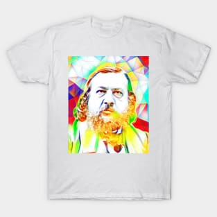 Theophile Gautier Colourful Portrait | Theophile Gautier Artwork 11 T-Shirt